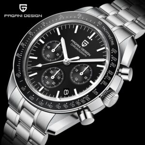 PAGANI Design Luxury Business Multifunctional Moon Watch Quartz Chronograph Men Watch Sapphire Waterproof Bracelet Accessories