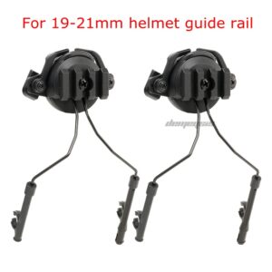 Tactical Fast Rail Mounts Headset Rail Adapter Headset Holder Set Shooting Helmet 360 Rotation Helmet Rail Suspension Bracket