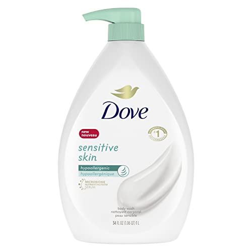 Dove Hypoallergenic Body Wash To Moisturize Sensitive Skin Body Wash For Sensitive Skin Sulfate And Paraben Free 34oz