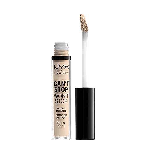 NYX PROFESSIONAL MAKEUP Can’t Stop Won’t Stop Contour Concealer, 24h Full Coverage Matte Finish – Fair  Everything Else