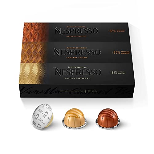 Nespresso Capsules VertuoLine, Barista Flavored Pack, Mild Roast, 30 Count Coffee Pods, Brews 7.77 Ounce (VERTUOLINE ONLY)  Everything Else