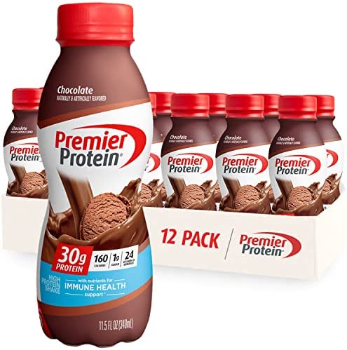 Premier Protein Shake 30g Protein 1g Sugar 24 Vitamins Minerals Nutrients to Support Immune Health, Chocolate, 11.5 Fl Oz (Pack of 12)  Grocery & Gourmet Food