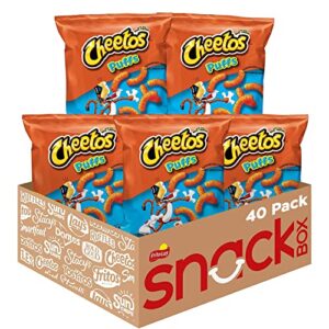 Cheetos Puffs Cheese Flavored Snacks, 0.875 Ounce (Pack of 40)  Grocery & Gourmet Food